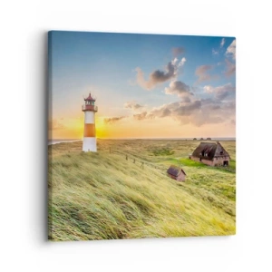 Bild auf Leinwand - Leinwandbild - Zwischen den Wellen - 30x30 cm