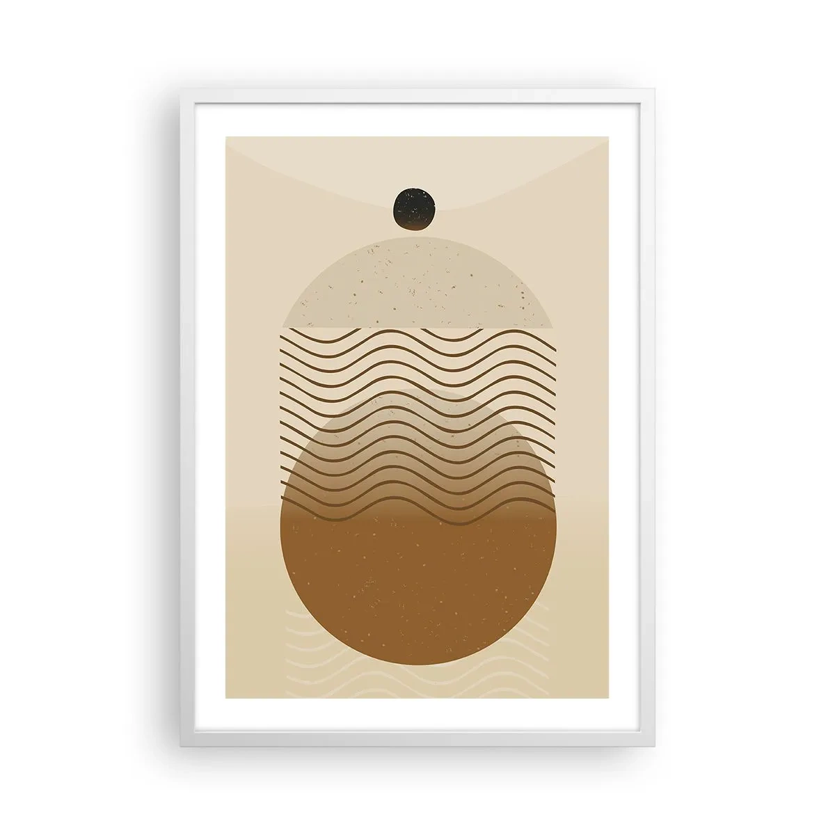 Poster in einem weißen Rahmen - Zur Entstehung geometrischer Figuren - 50x70 cm