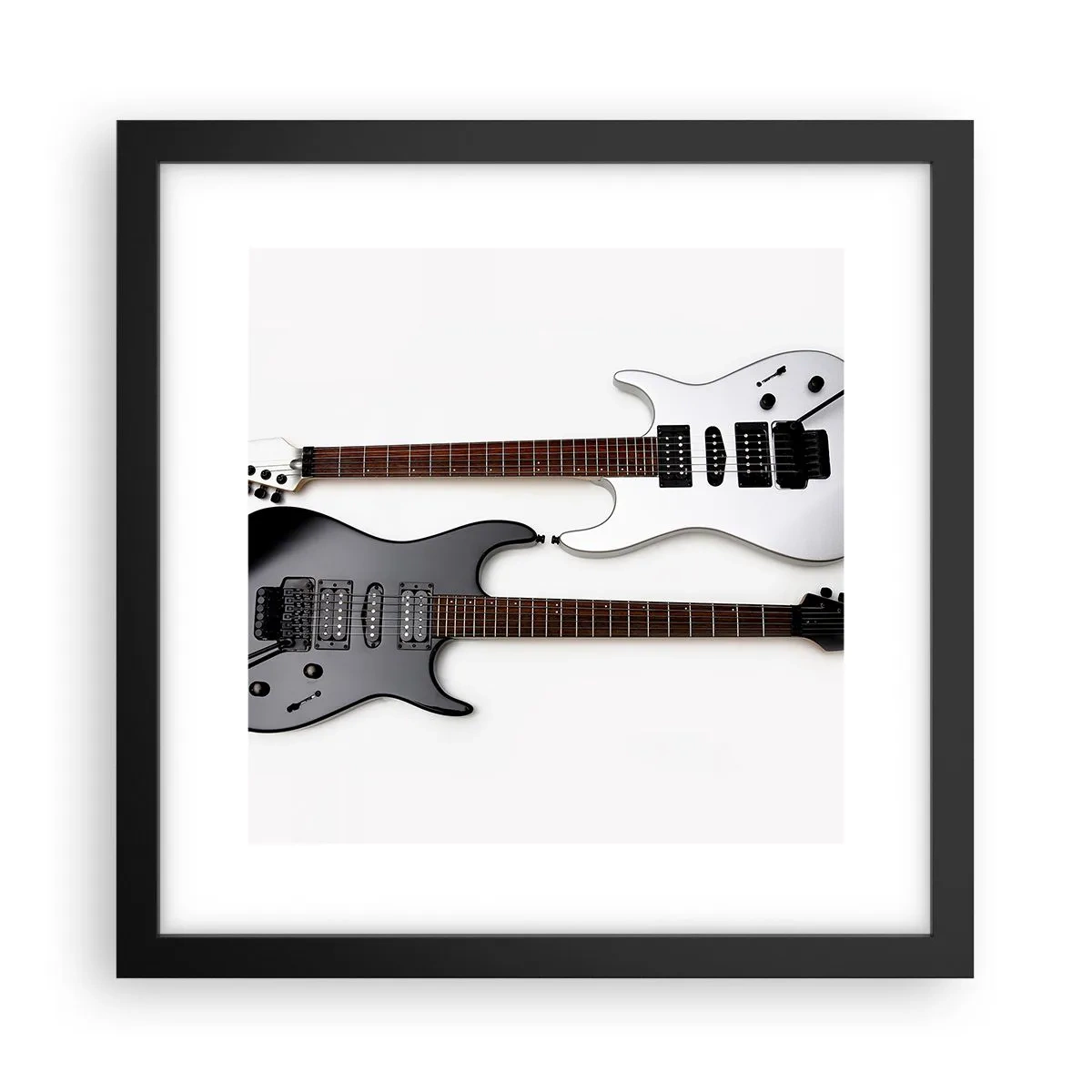 Poster in einem schwarzem Rahmen - Harmonie der Formen - 30x30 cm