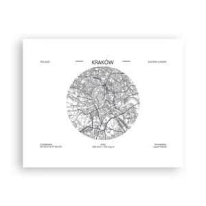 Poster - Anatomie von Krakau - 50x40 cm