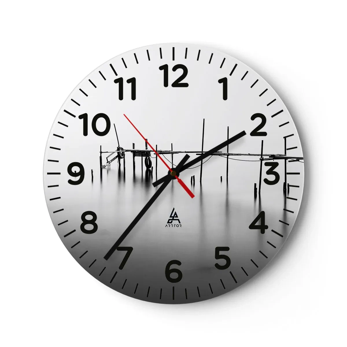 Wanduhr - Glasuhr - Was ist, wenn es keine Welt gibt? - 30x30 cm