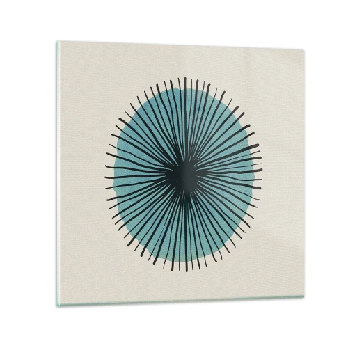 Glasbild - Bild auf glas - Strahlend im Blau - 70x70 cm