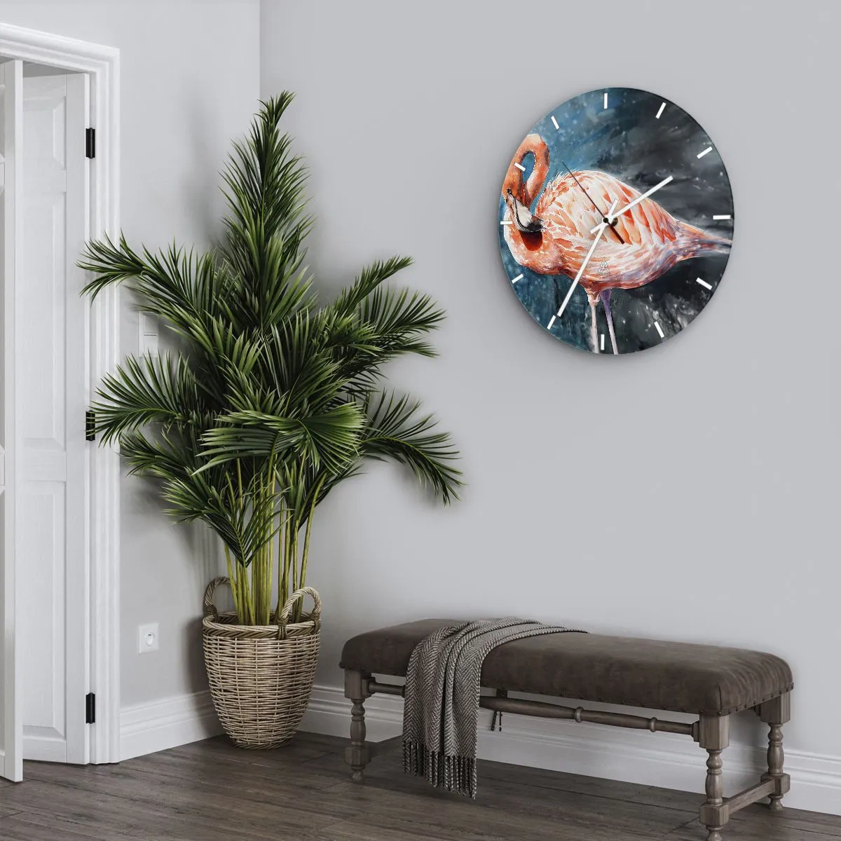 Wanduhr - Glasuhr - Von Natur aus dekorativ - 40x40 cm