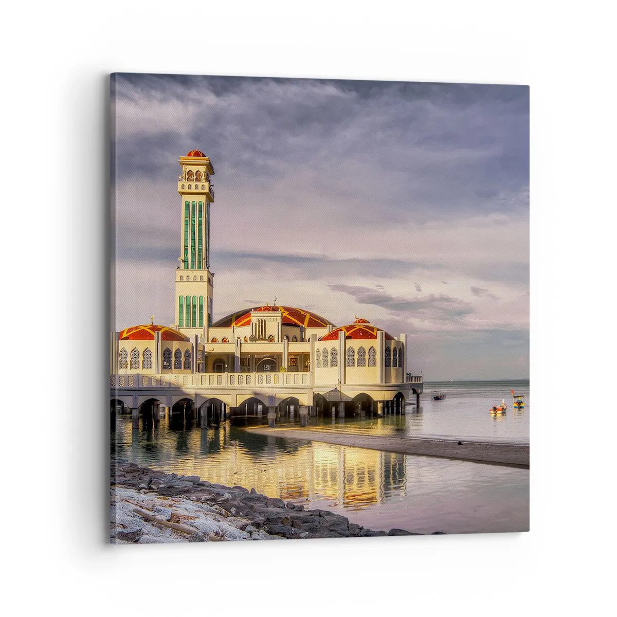 Bild auf Leinwand - Leinwandbild - Tempel der Natur - 70x70 cm