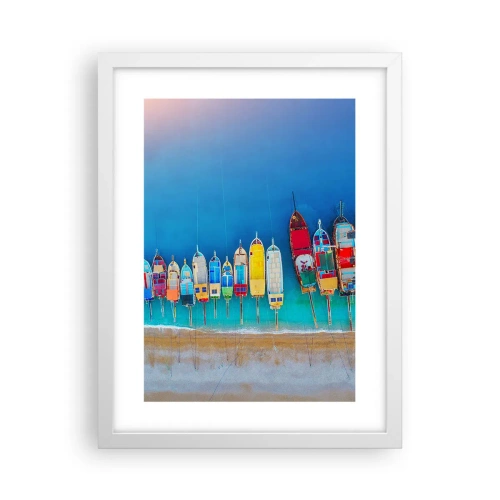 Poster in einem weißen Rahmen - Aus der Vogelperspektive - 30x40 cm