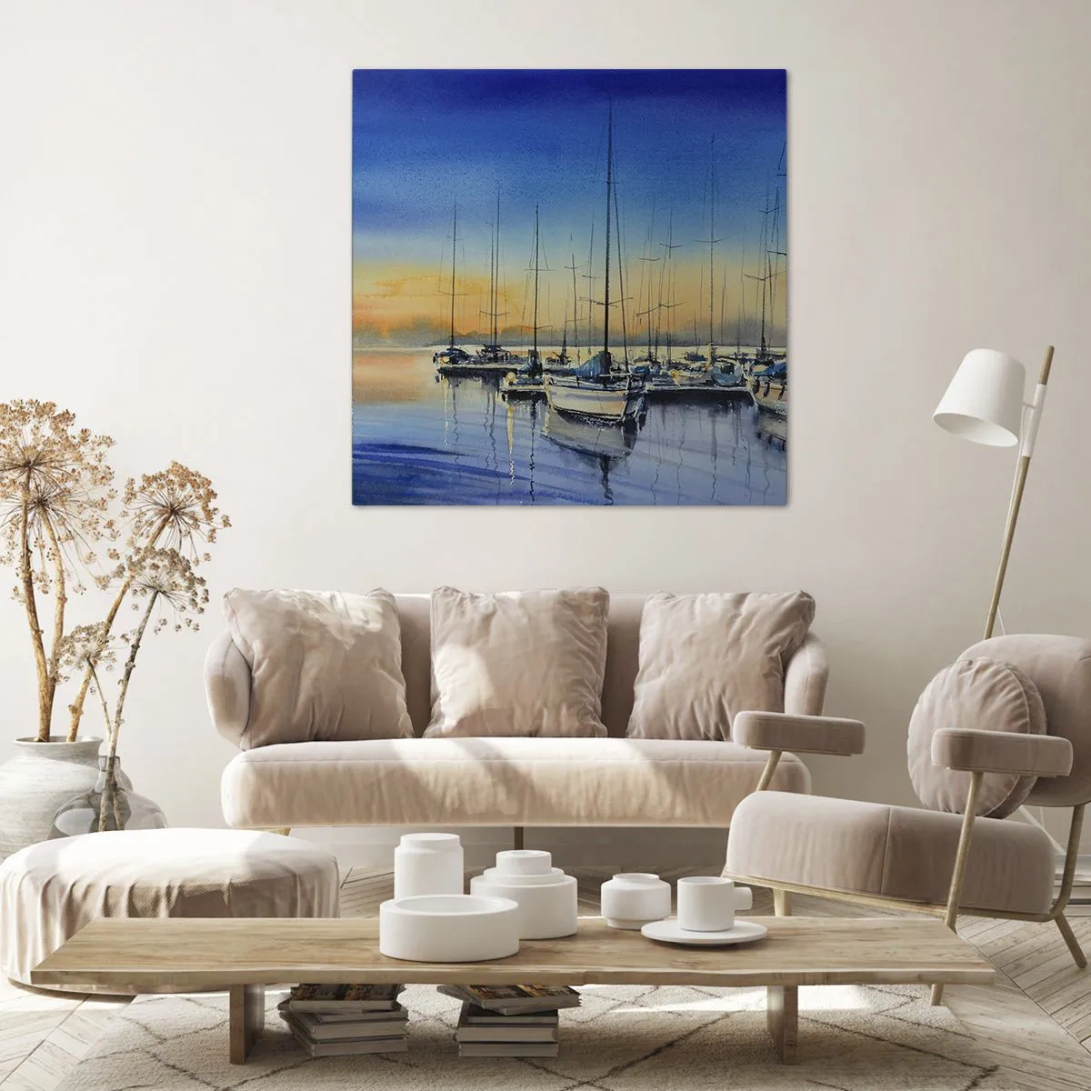 Bild auf Leinwand - Leinwandbild - Ende eines guten Tages - 50x50 cm