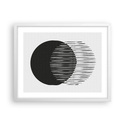 Poster in einem weißen Rahmen - Sein Alter Ego - 50x40 cm