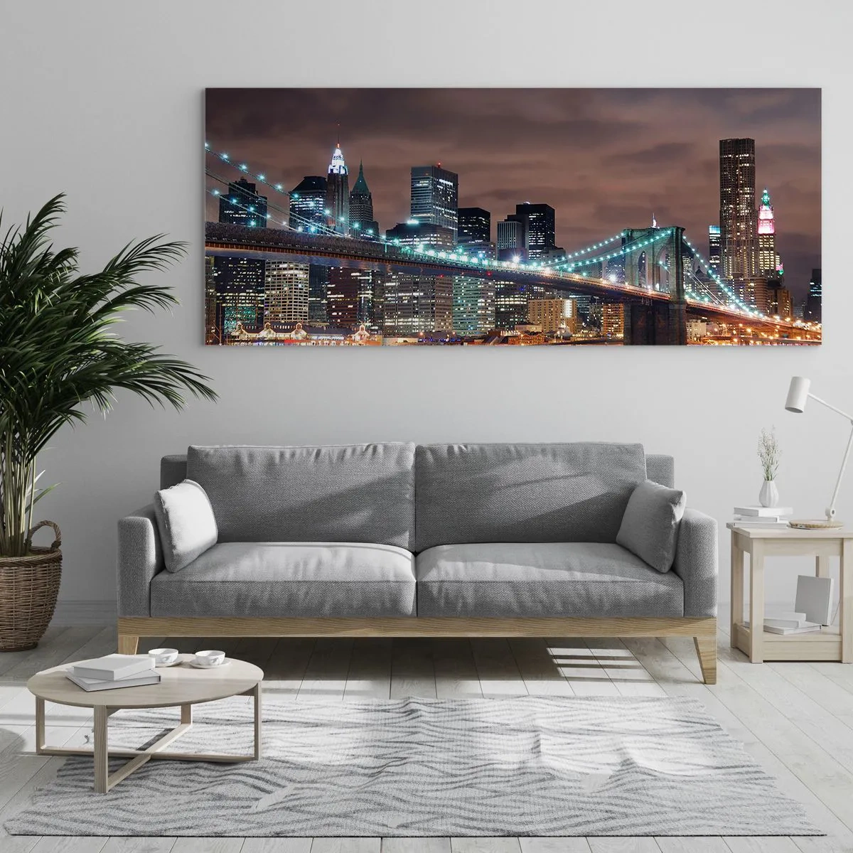 Glasbild - Bild auf glas - Lichter der Großstadt - 100x40 cm