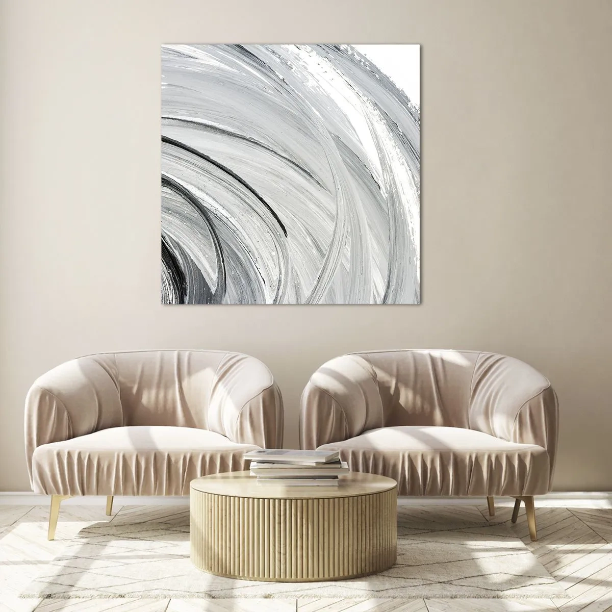 Glasbild - Bild auf glas - Orbitale Komposition - 30x30 cm