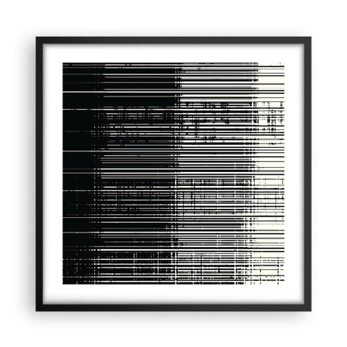 Poster in einem schwarzem Rahmen - Wellen und Vibrationen - 50x50 cm