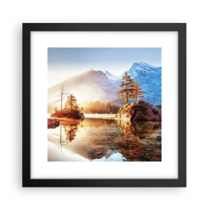 Poster in einem schwarzem Rahmen - Natur in neuem Licht - 30x30 cm