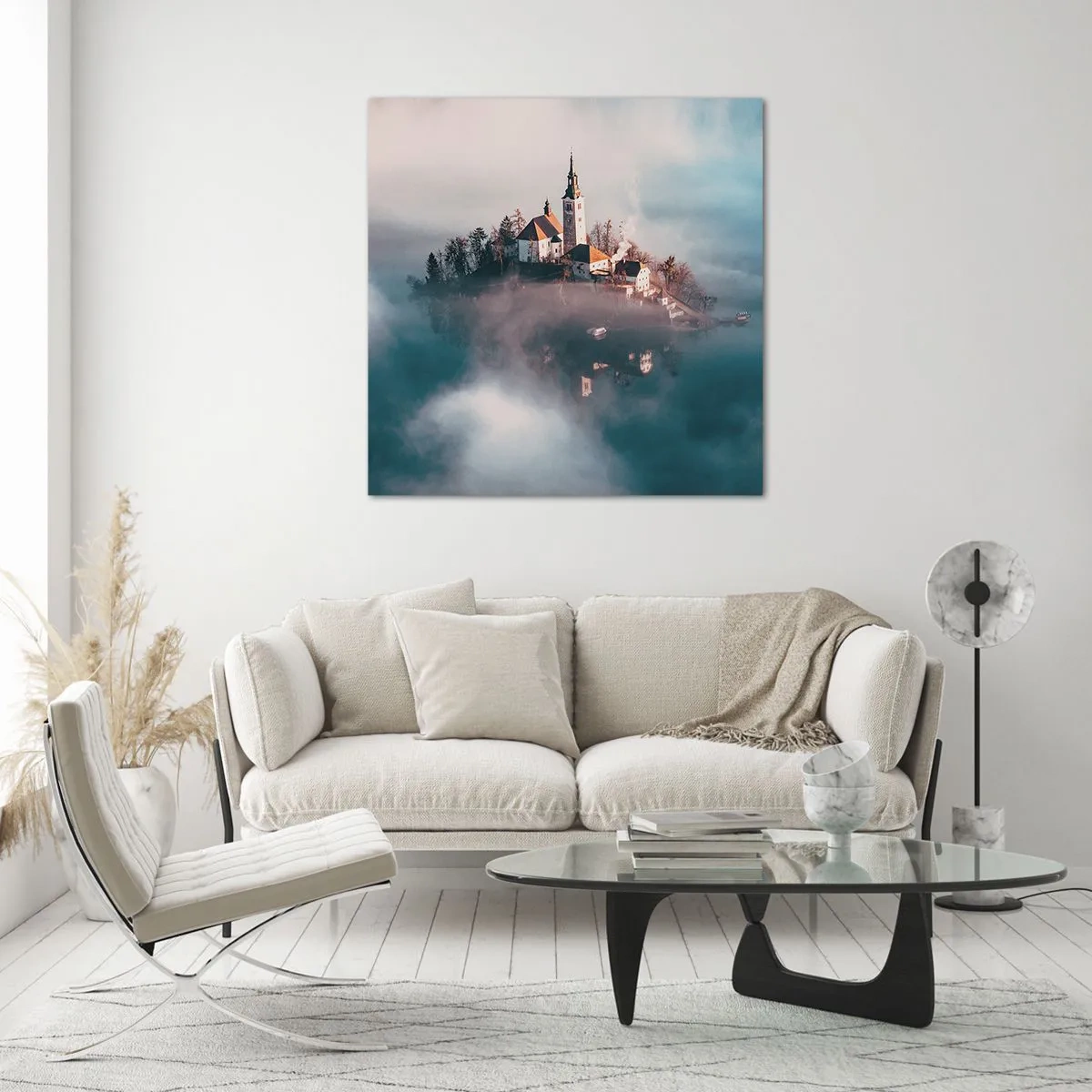 Glasbild - Bild auf glas - Trauminsel - 50x50 cm