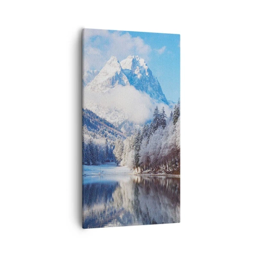 Bild auf Leinwand - Leinwandbild - Schneefang - 55x100 cm