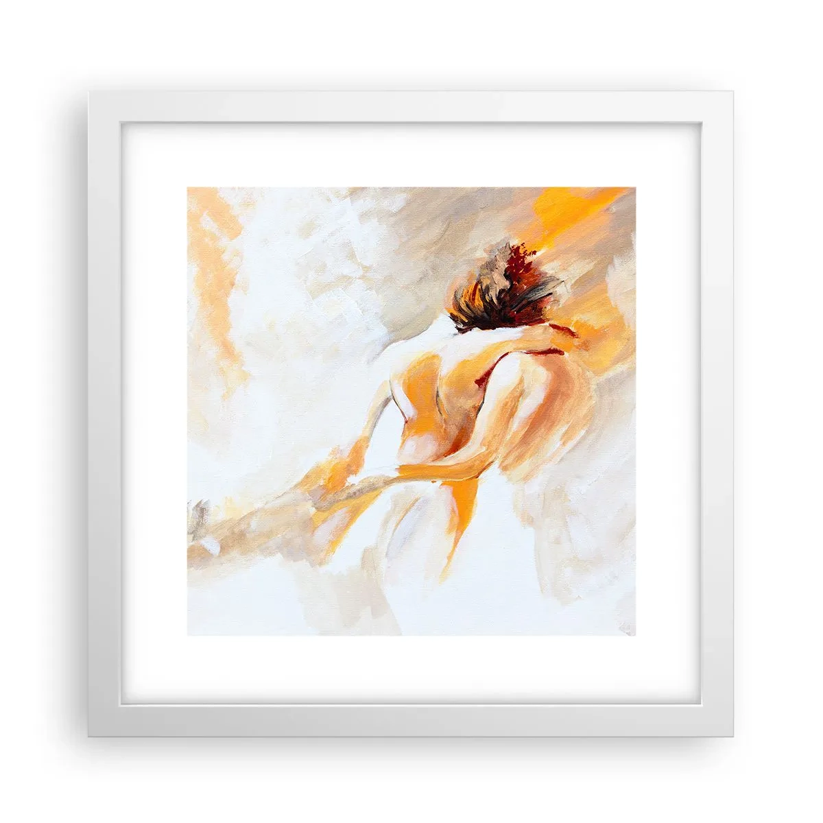 Poster in einem weißen Rahmen - Am Himmel der Nähe - 30x30 cm