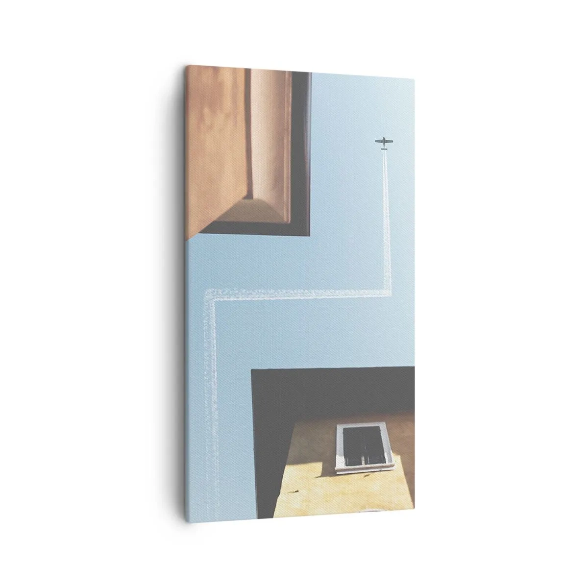 Bild auf Leinwand - Leinwandbild - Über dem Stadtlabyrinth - 45x80 cm