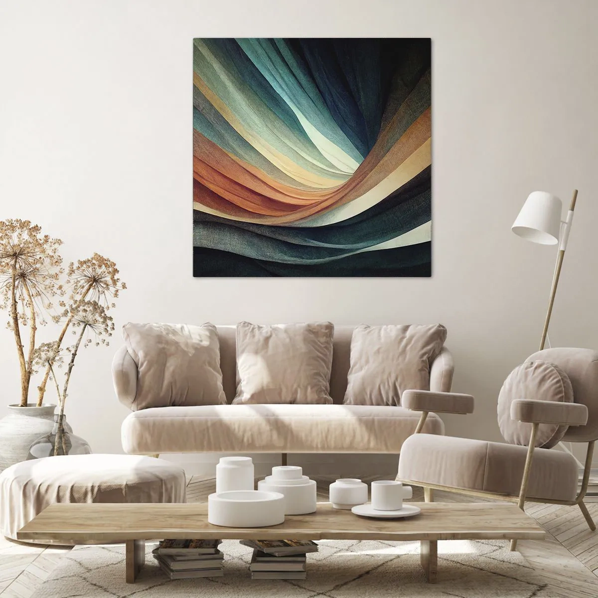 Bild auf Leinwand - Leinwandbild - Aus Farben gewebt - 40x40 cm