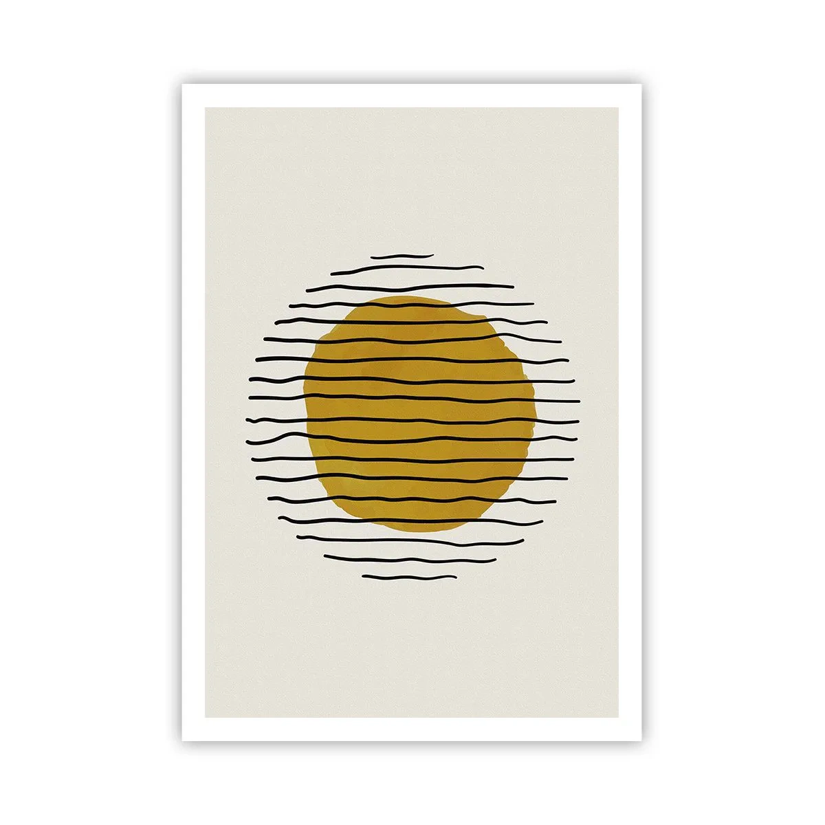 Poster - Abstraktion, die vor Hitze zittert - 70x100 cm