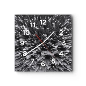 Wanduhr - Glasuhr - Härter kann es nicht werden - 30x30 cm