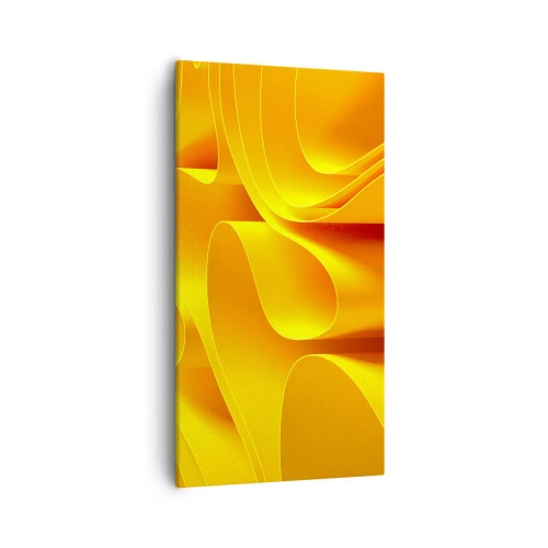 Bild auf Leinwand - Leinwandbild - Wie Sonnenwellen - 55x100 cm