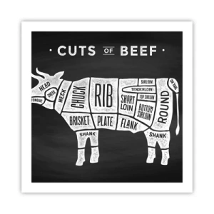 Poster - Metzger Grundierung - 60x60 cm