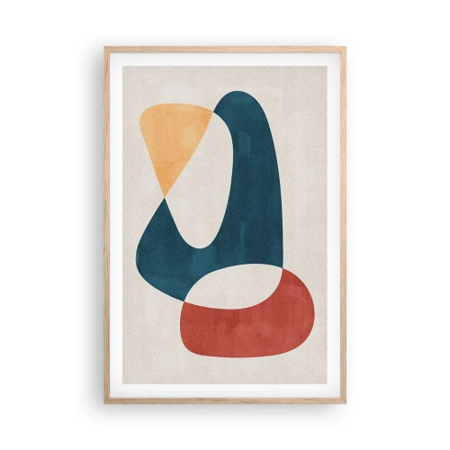 Poster in einem Rahmen aus heller Eiche - Einflüsse und Metamorphosen - 61x91 cm