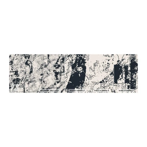 Fototapeten Muster Selbstklebend Deluxe Sticker - Durchdringung der Gegensätze - Abstraktion, Stück, Collage - 100x30 cm