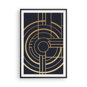 Poster in einem schwarzem Rahmen - Wendungen der Dinge - 61x91 cm