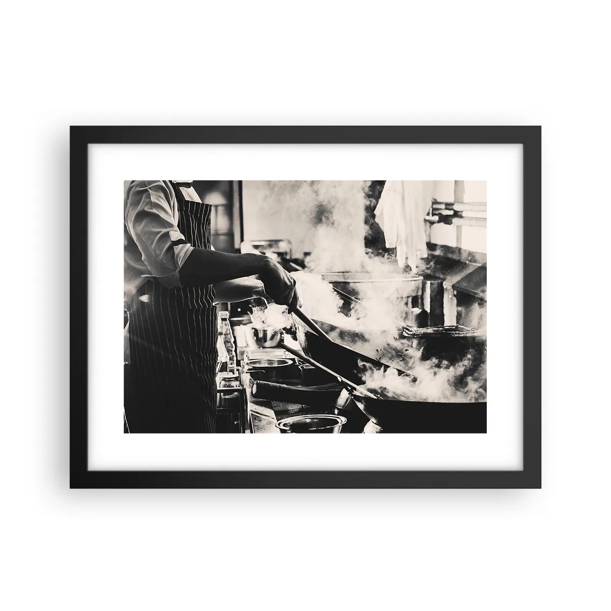 Poster in einem schwarzem Rahmen - Alchemie der Aromen - 40x30 cm