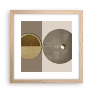 Poster in einem Rahmen aus heller Eiche - Perfekte Balance - 30x30 cm