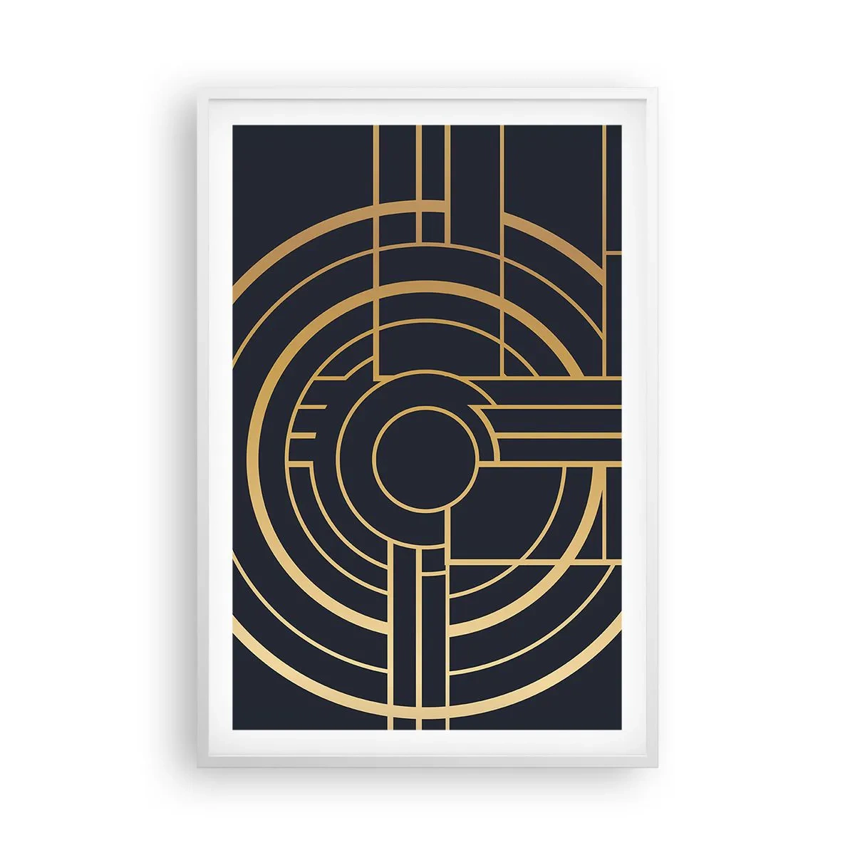 Poster in einem weißen Rahmen - Wendungen der Dinge - 61x91 cm