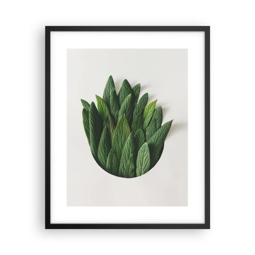 Poster in einem schwarzem Rahmen - Ungebremste Neugier - 40x50 cm