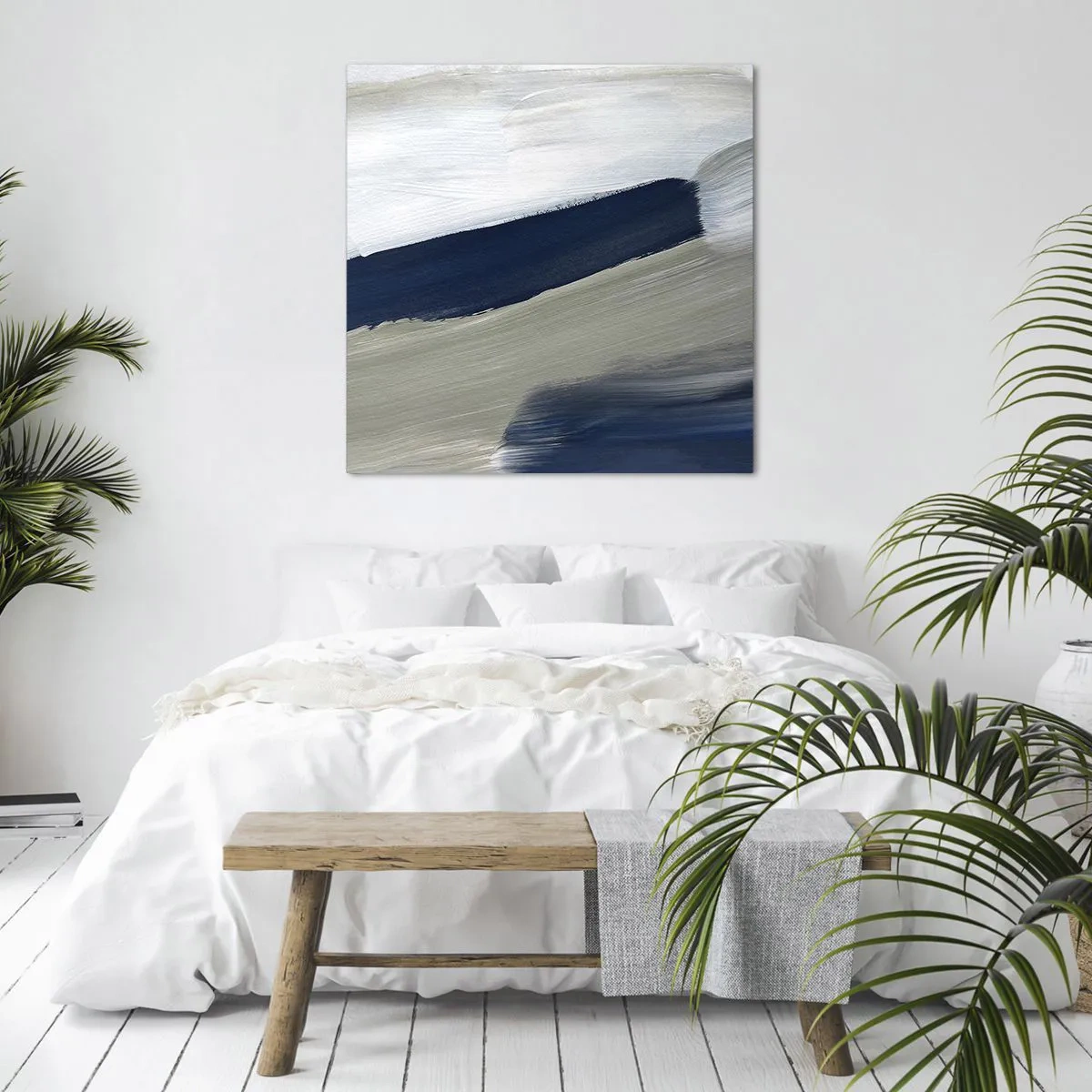 Bild auf Leinwand - Leinwandbild - Begegnung mit dem Weißsein - 40x40 cm