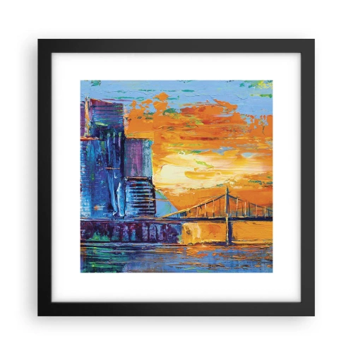 Poster in einem schwarzem Rahmen - Kultur und Natur - 30x30 cm