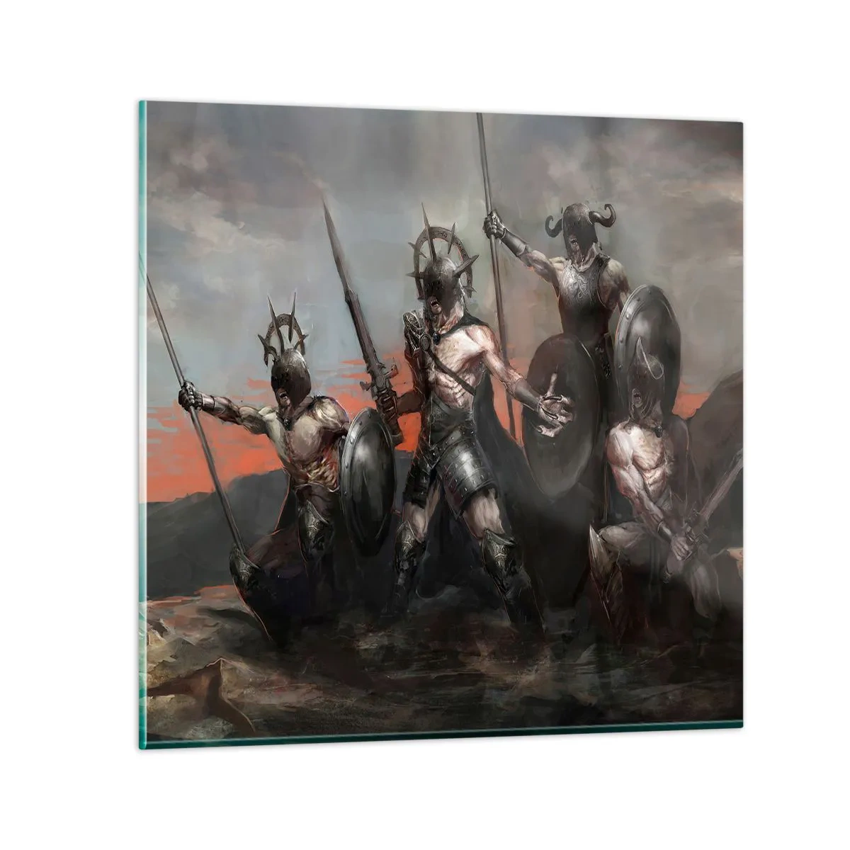 Glasbild - Bild auf glas - Mit oder auf einem Schild - 60x60 cm