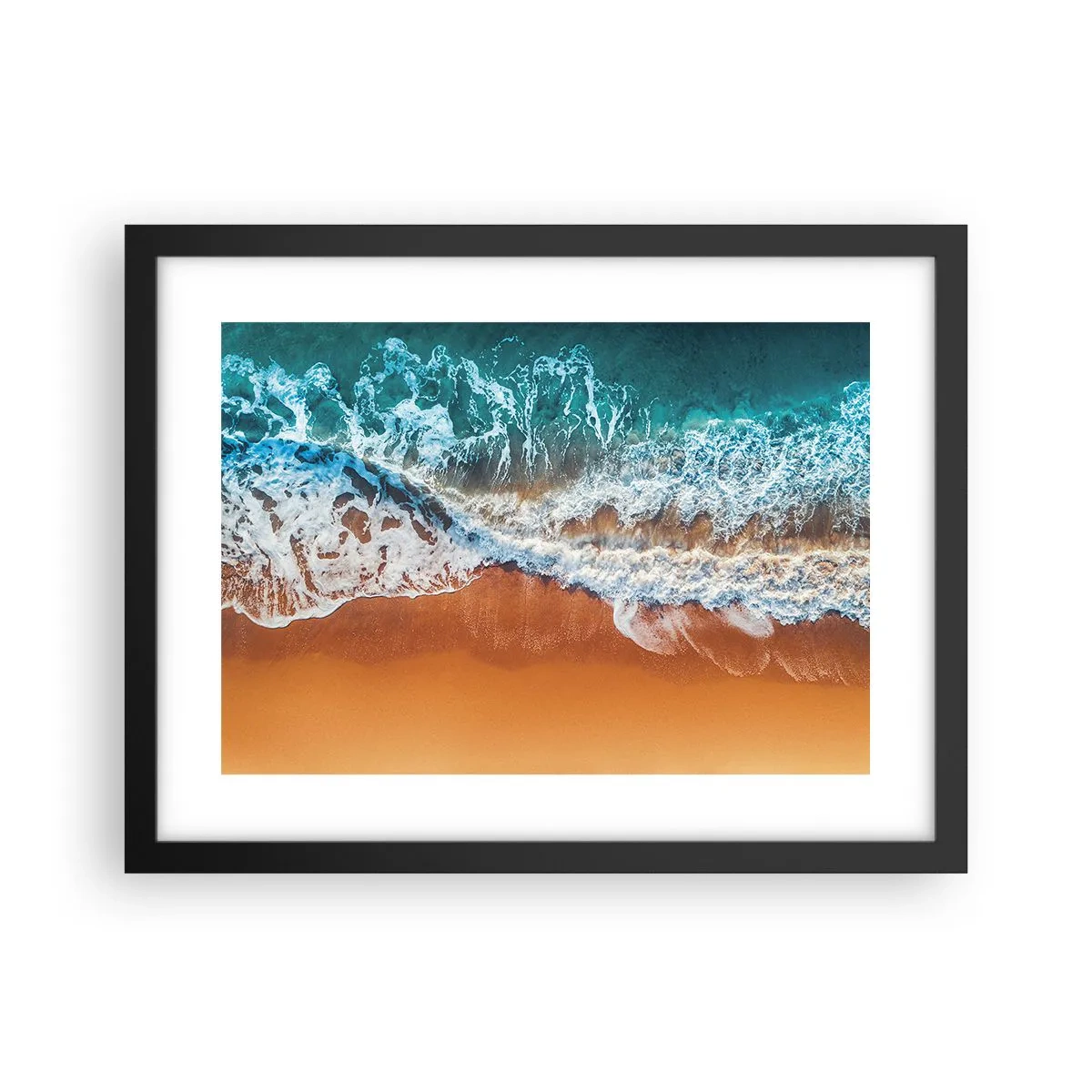 Poster in einem schwarzem Rahmen - Immer Hand in Hand - 40x30 cm