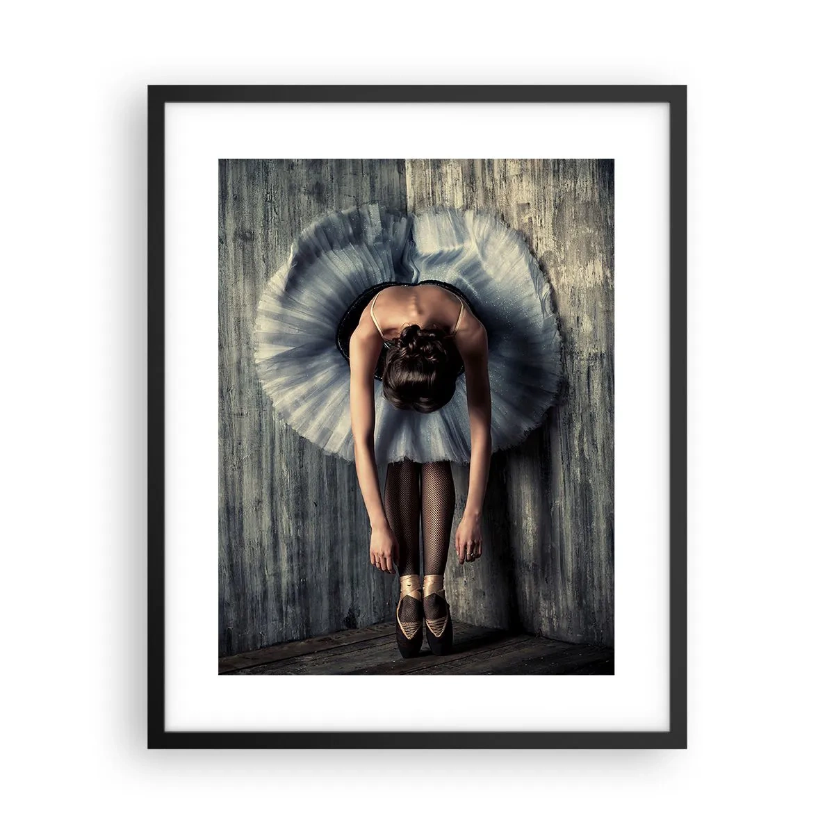 Poster in einem schwarzem Rahmen - Wenn die Musik aufhört - 40x50 cm