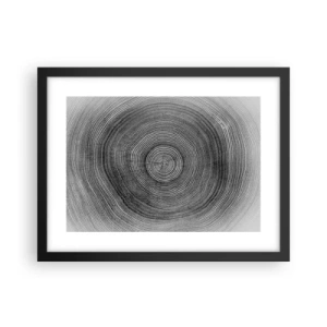 Poster in einem schwarzem Rahmen - Zeichen der Zeit - 40x30 cm