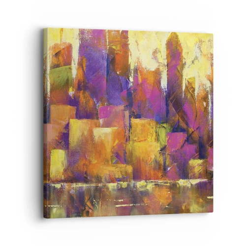 Bild auf Leinwand - Leinwandbild - Metropolitische Komposition - 30x30 cm