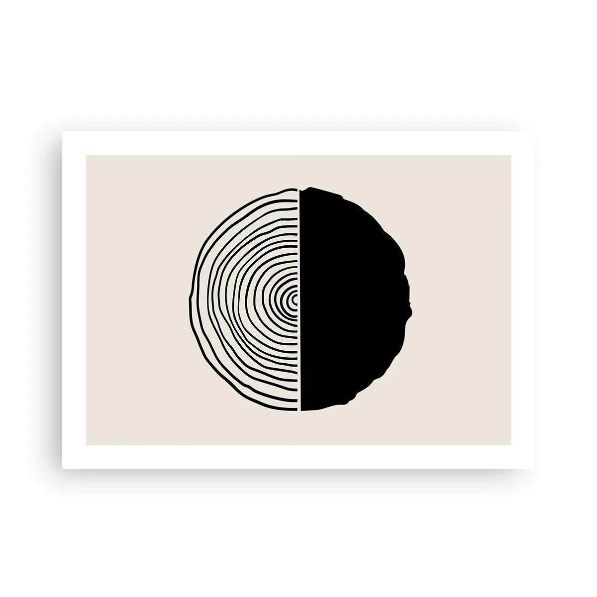 Poster - Halb und halb - 70x50 cm