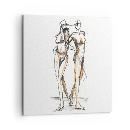 Bild auf Leinwand - Leinwandbild - Studie der Gnade - 60x60 cm