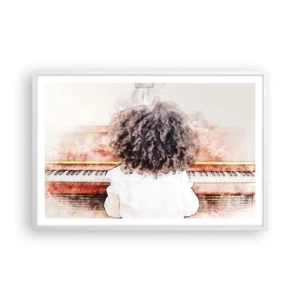 Poster in einem weißen Rahmen - In der neuen Welt - 91x61 cm