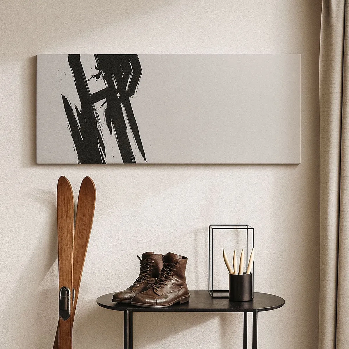 Bild auf Leinwand - Leinwandbild - Unaufhaltsamer Trieb - 100x40 cm