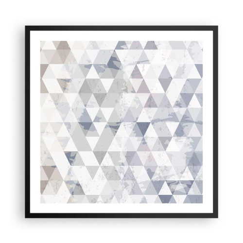 Poster in einem schwarzem Rahmen - Im Rhythmus auf drei - 60x60 cm