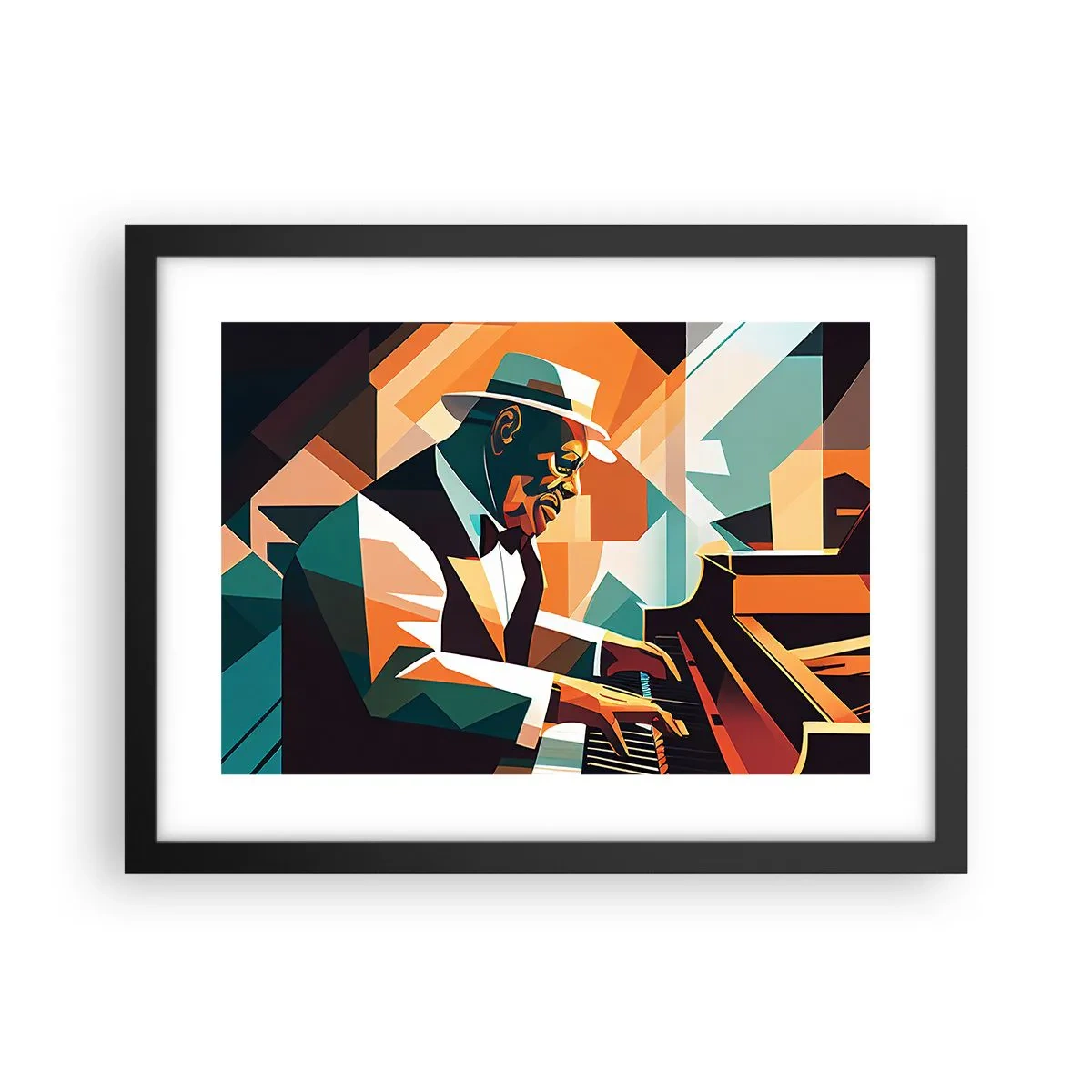 Poster in einem schwarzem Rahmen - Alles vom Jazz - 40x30 cm