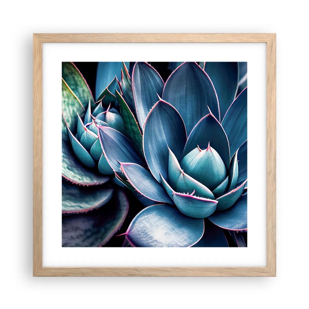 Poster in einem Rahmen aus heller Eiche - Lebenskraft - 40x40 cm