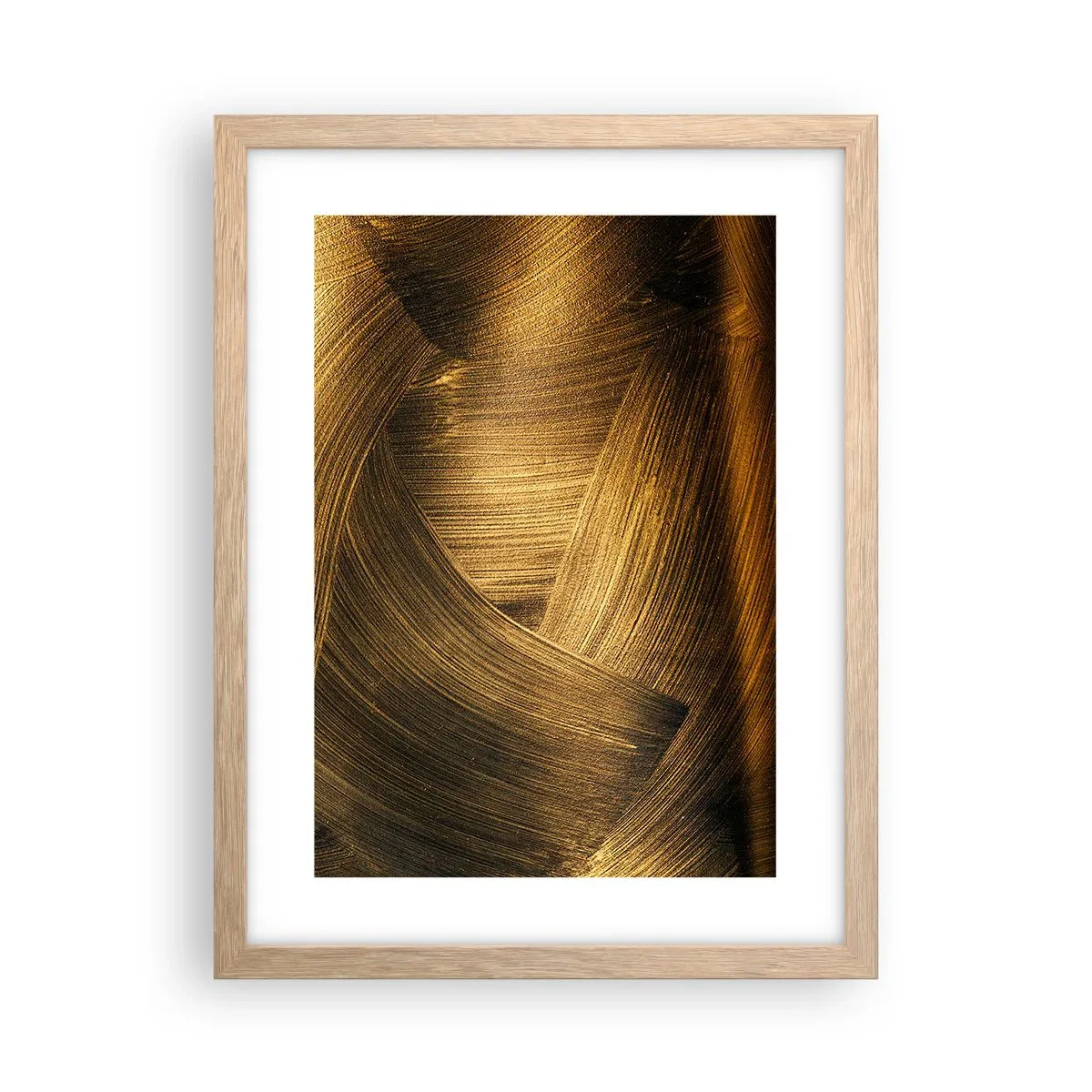 Poster in einem Rahmen aus heller Eiche - In einem goldenen Labyrinth - 30x40 cm