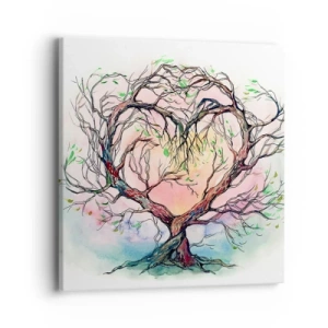 Bild auf Leinwand - Leinwandbild - Gemeinsam gegen die Stürme - 40x40 cm