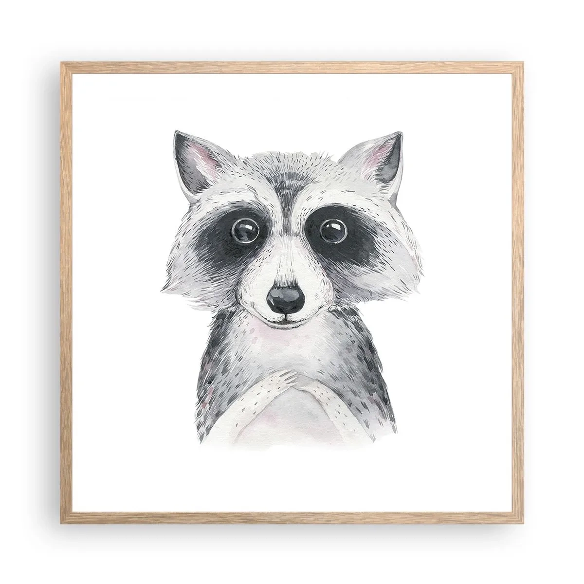 Poster in einem Rahmen aus heller Eiche - Ein Moment zum Bewegen - 60x60 cm