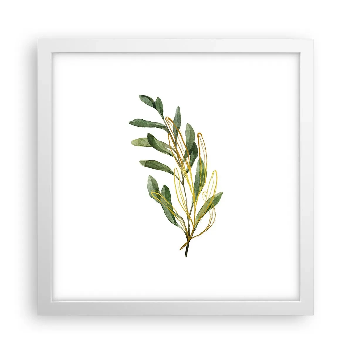 Poster in einem weißen Rahmen - Alles was gut ist - 30x30 cm