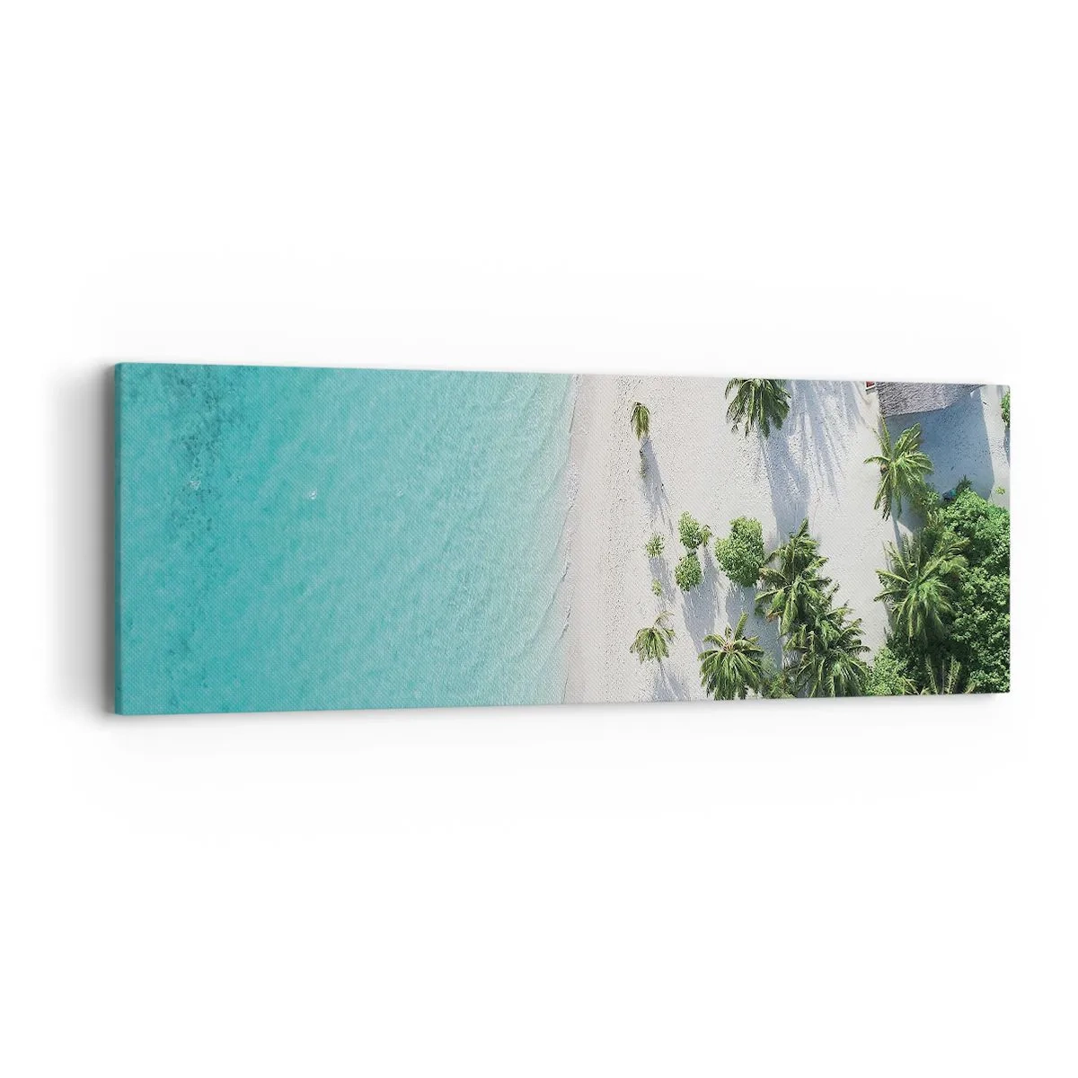 Bild auf Leinwand - Leinwandbild - Urlaub im Paradies - 90x30 cm